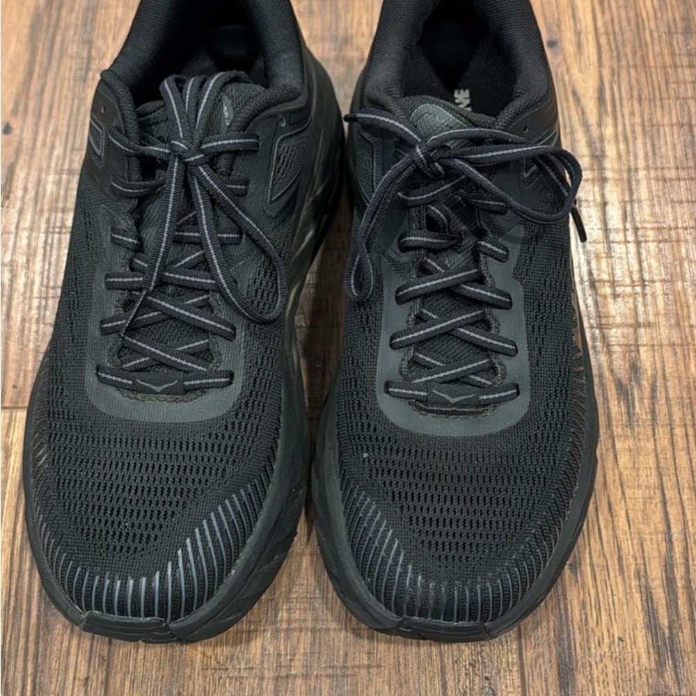 Hoka One Women’s  Bondi 7 All-Black Athletic Shoes 9